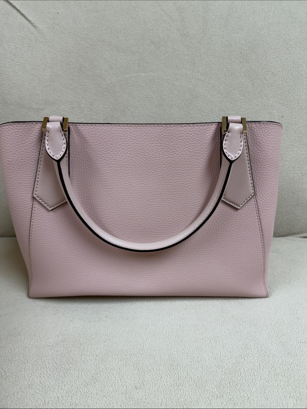 Michael Kors Light Pink Pebbled Leather Tote with Gold Hardware - Picture 2 of 2